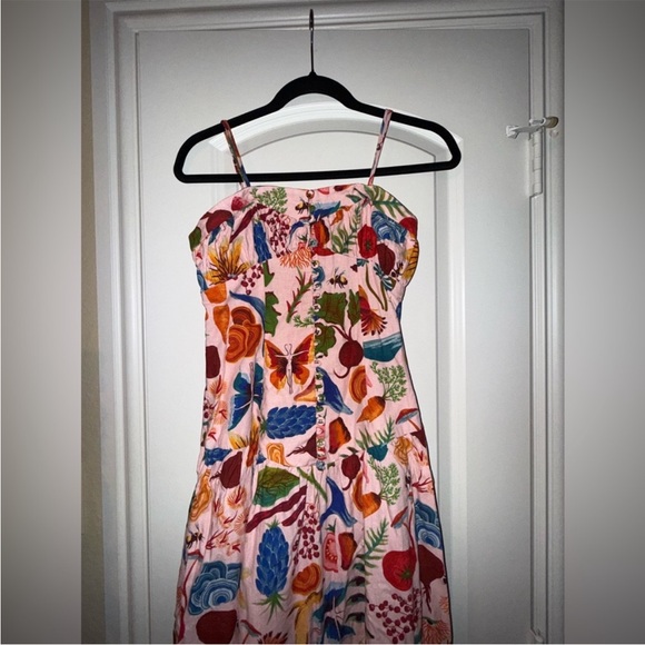 Farm Rio Printed Floral drop waist dress size XS - Picture 4 of 9